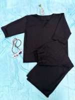شومیز شلوار آیوا یقه کوبایی راه راه