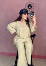 شومیز شلوار آیوا یقه کوبایی ساده